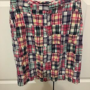 Brooks Brothers Madras Plaid Skirt